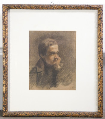 ?? QUADRO ANGELO BECCARIA EPOCA 1800 RITRATTO MATITA DIPINTO FIRMATO DEDICATO