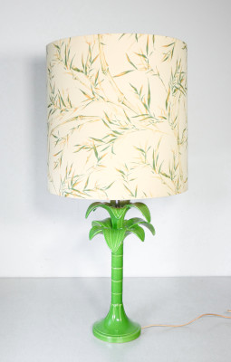 Lampada da tavolo Palm Tree, design Tommaso BARBI, variante verde. Italia, Anni 70