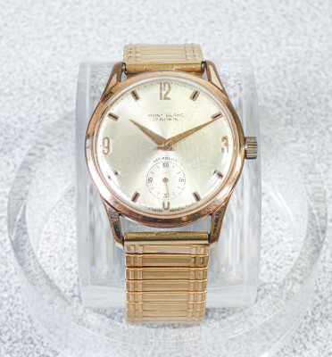 Orologio da polso MONTBLANC. Movimento meccanico a carica manuale Cal. AS 1130. Svizzera, Anni 50