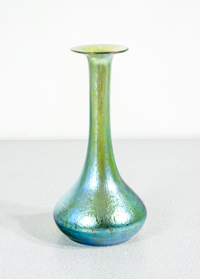 ?? VASO LOETZ AUSTRIA PAPILLON CRETE VETRO SOFFIATO IRIDESCENTE ART NOUVEAU